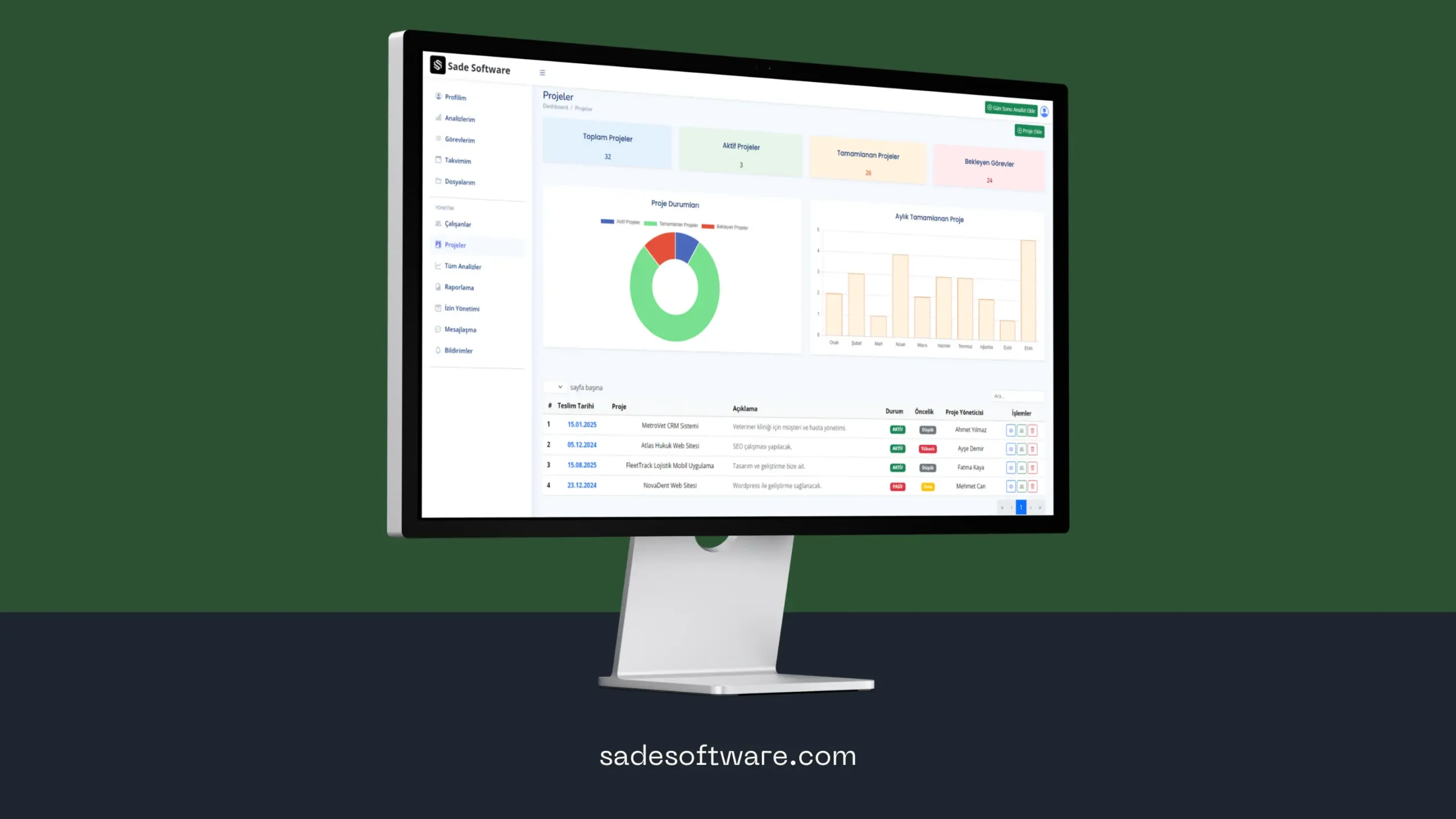 Proje Yönetim ve Takip Yazılımı